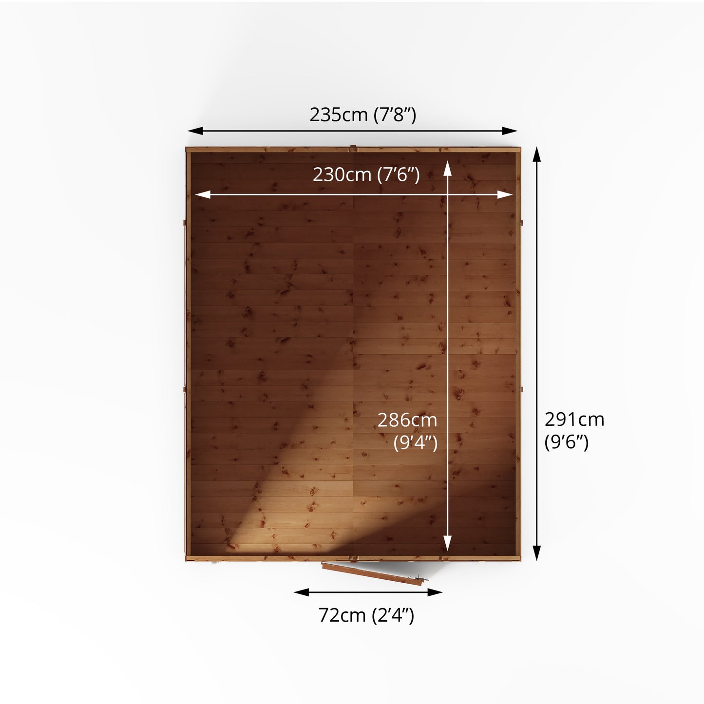 10 x 8 Modular Shiplap Apex