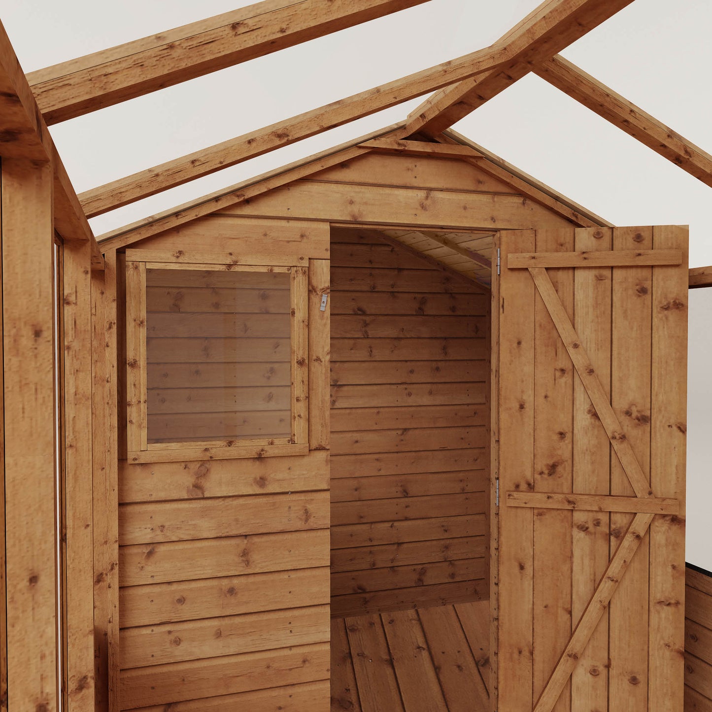 12 x 6 Traditional Apex Greenhouse Combi Shed