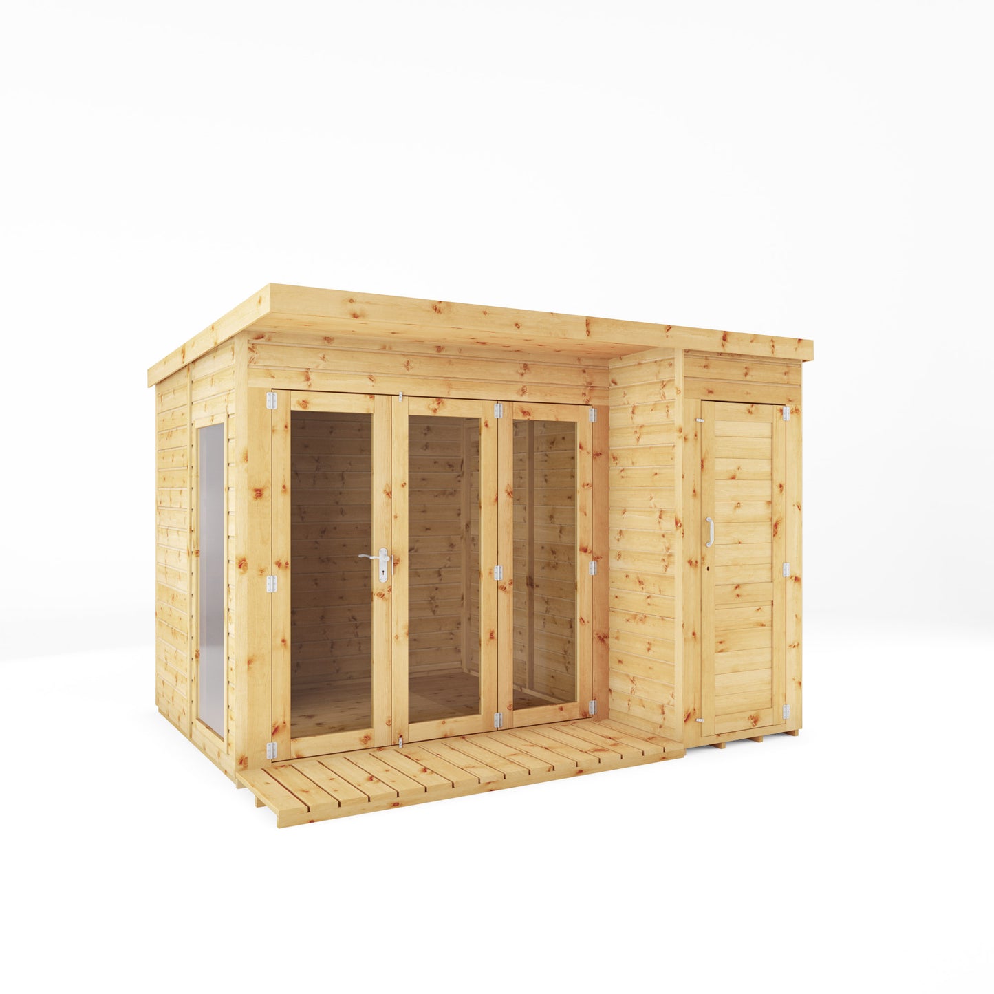 10 x 8 Premium Garden Room Summerhouse With Side Shed