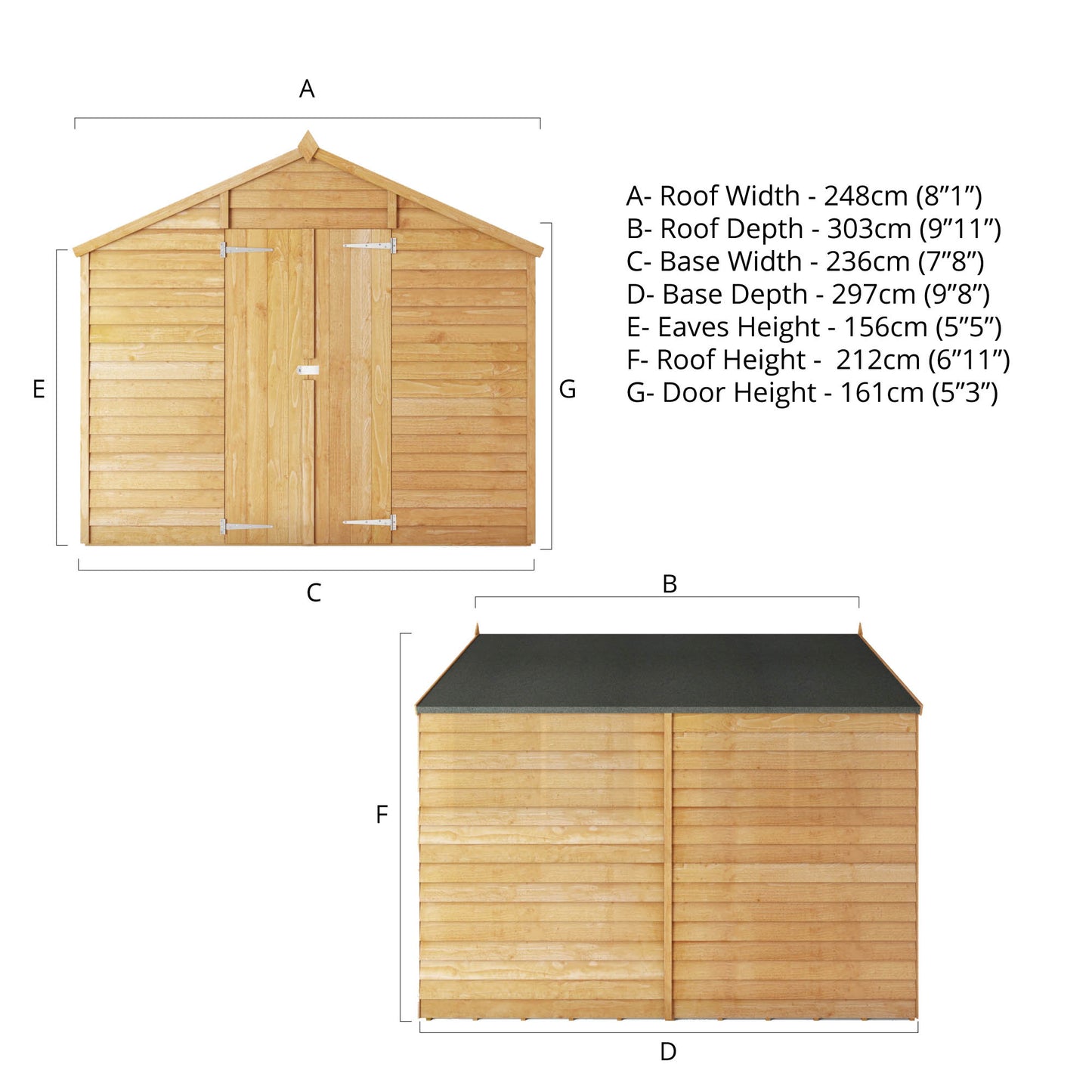10 x 8 Overlap Apex - Windowless