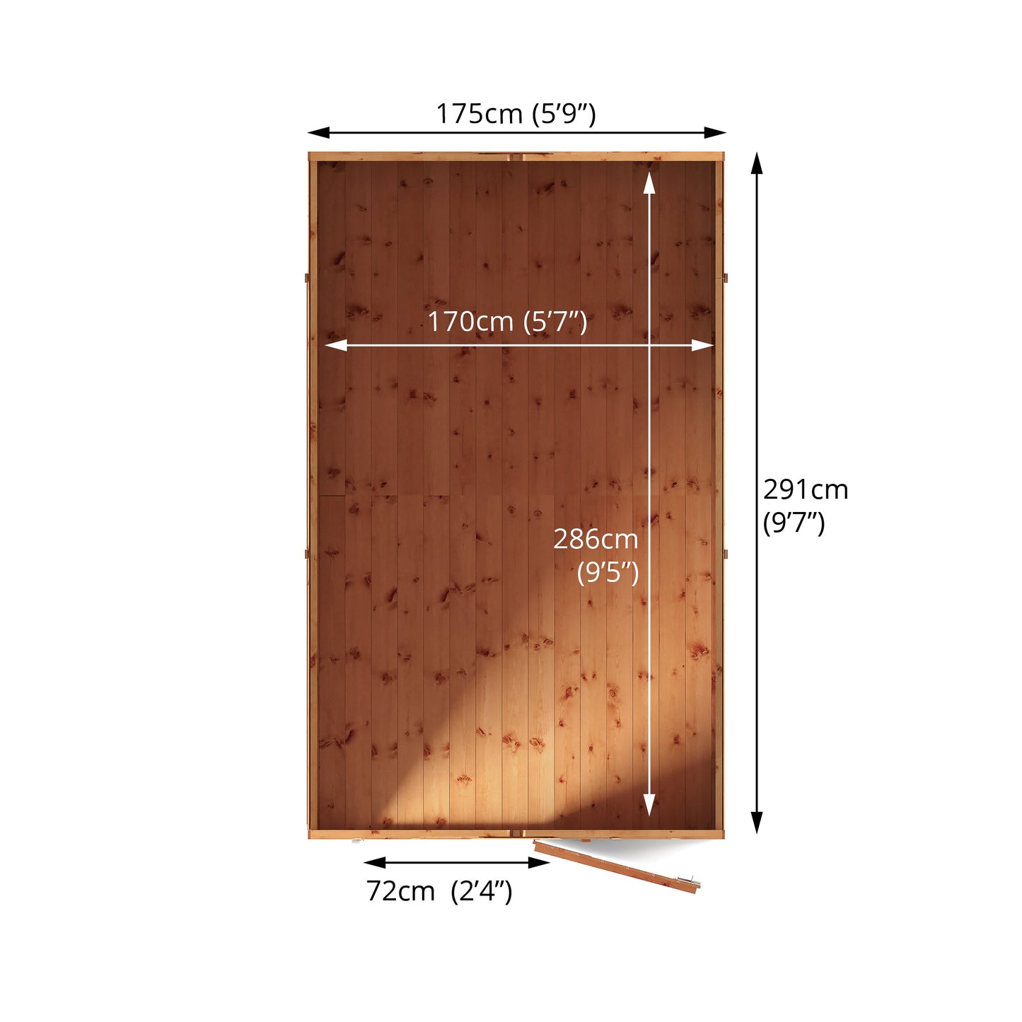 10 x 6 Modular Shiplap Apex