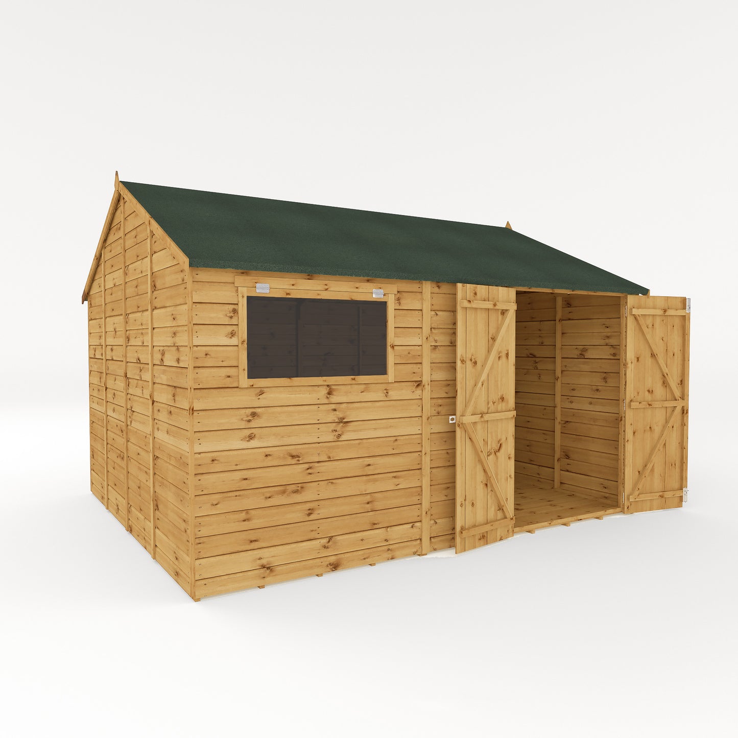 12 x 10 Premium Shiplap Reverse Apex Workshop