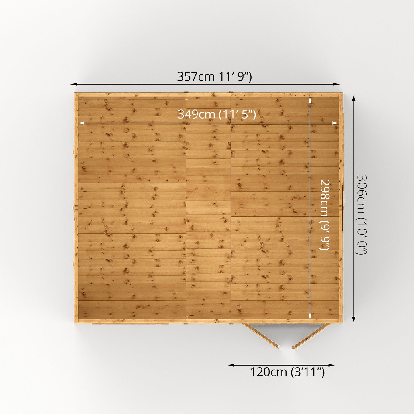 12 x 10 Premium Shiplap Reverse Apex Workshop