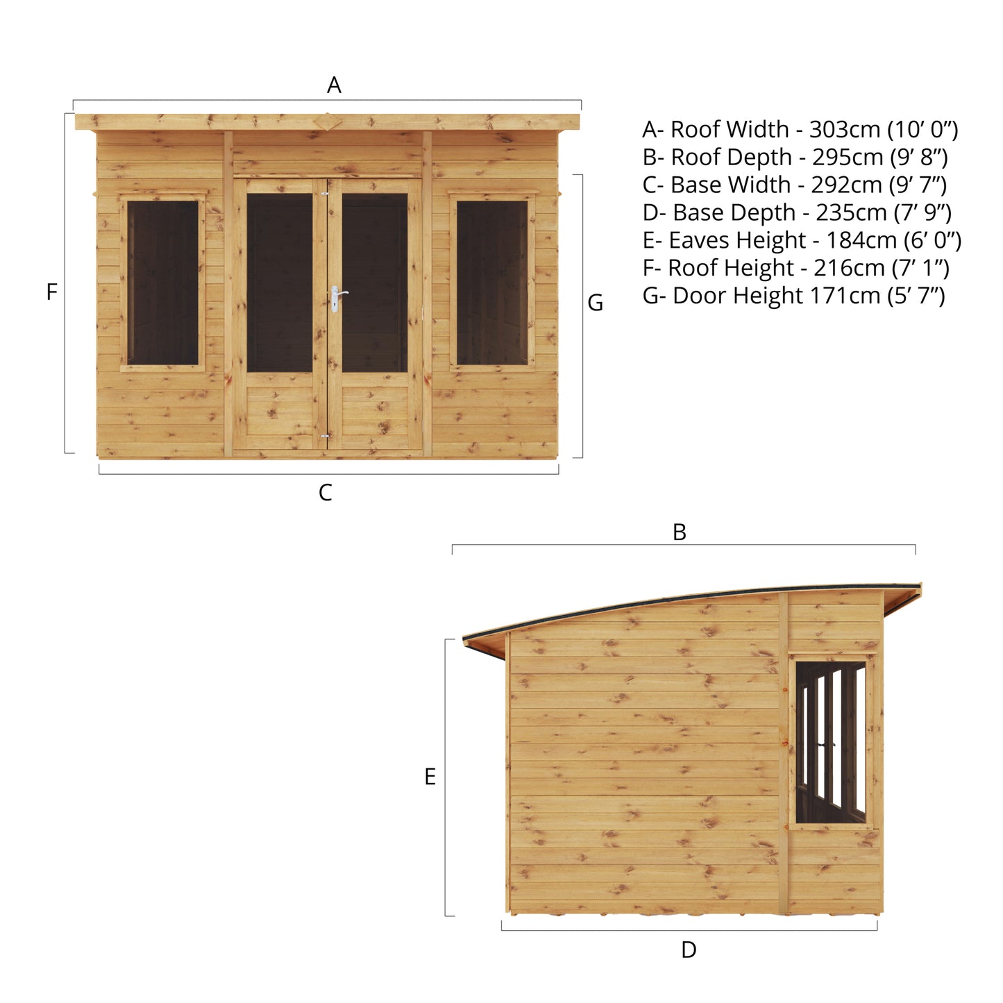 10 x 8 Premium Helios Summerhouse