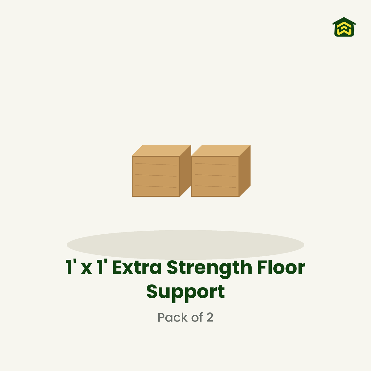 1' x 1' Extra Strength Floor Support Pack (2 Pack)