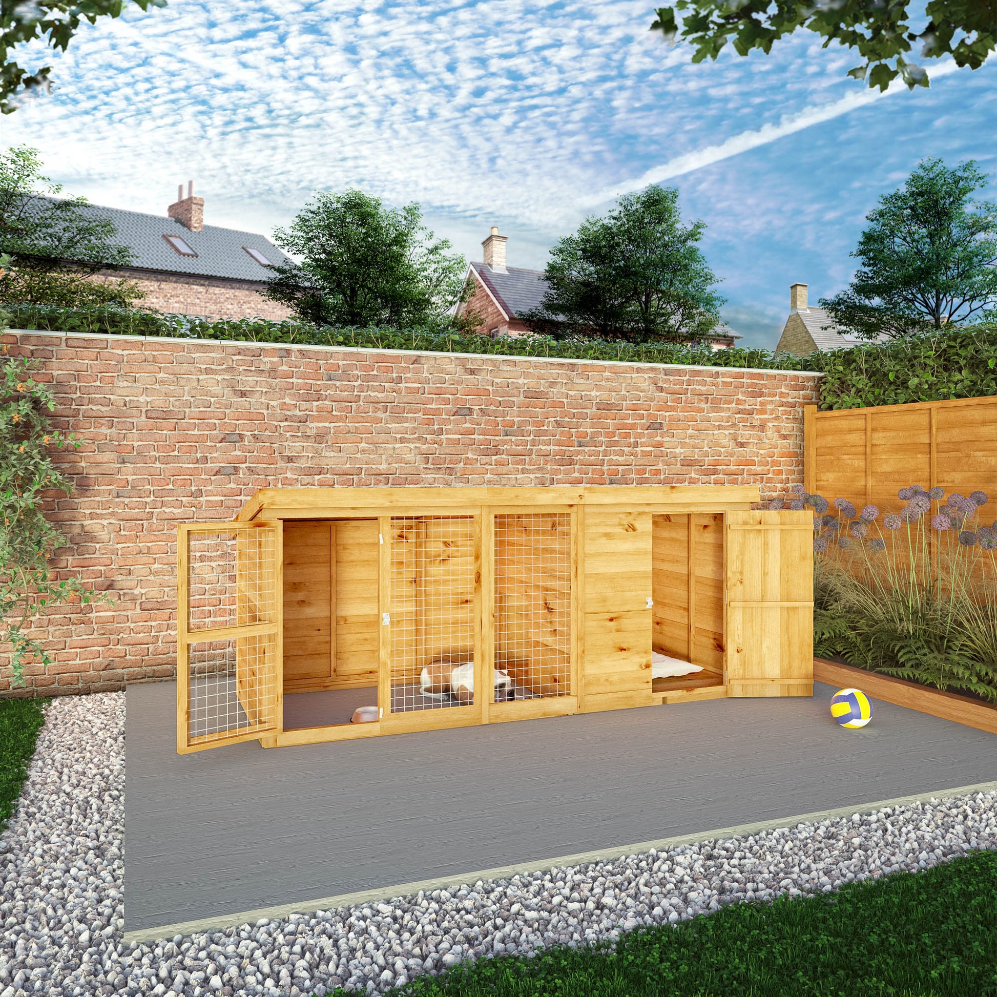 10 x Berkshire Dog Kennel Run – Go Go Sheds