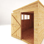 10 x 8 Woodsman Shiplap Pent - Glass