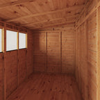 10 x 8 Woodsman Shiplap Pent - Glass