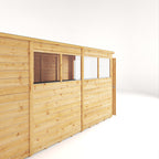 10 x 8 Woodsman Shiplap Pent - Glass