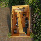 10 x 6 Woodsman Shiplap Pent - Glass