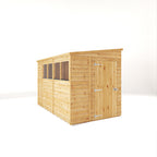 10 x 8 Woodsman Shiplap Pent - Glass