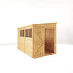 10 x 8 Woodsman Shiplap Pent - Glass