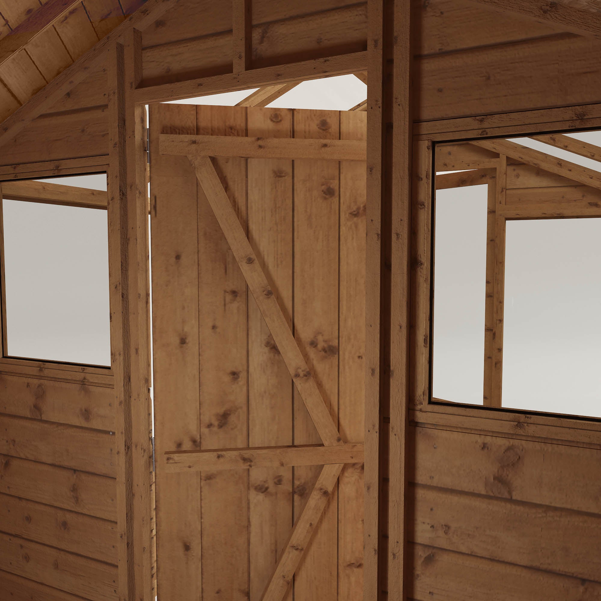 10 x 6 Traditional Apex Greenhouse Combi Shed