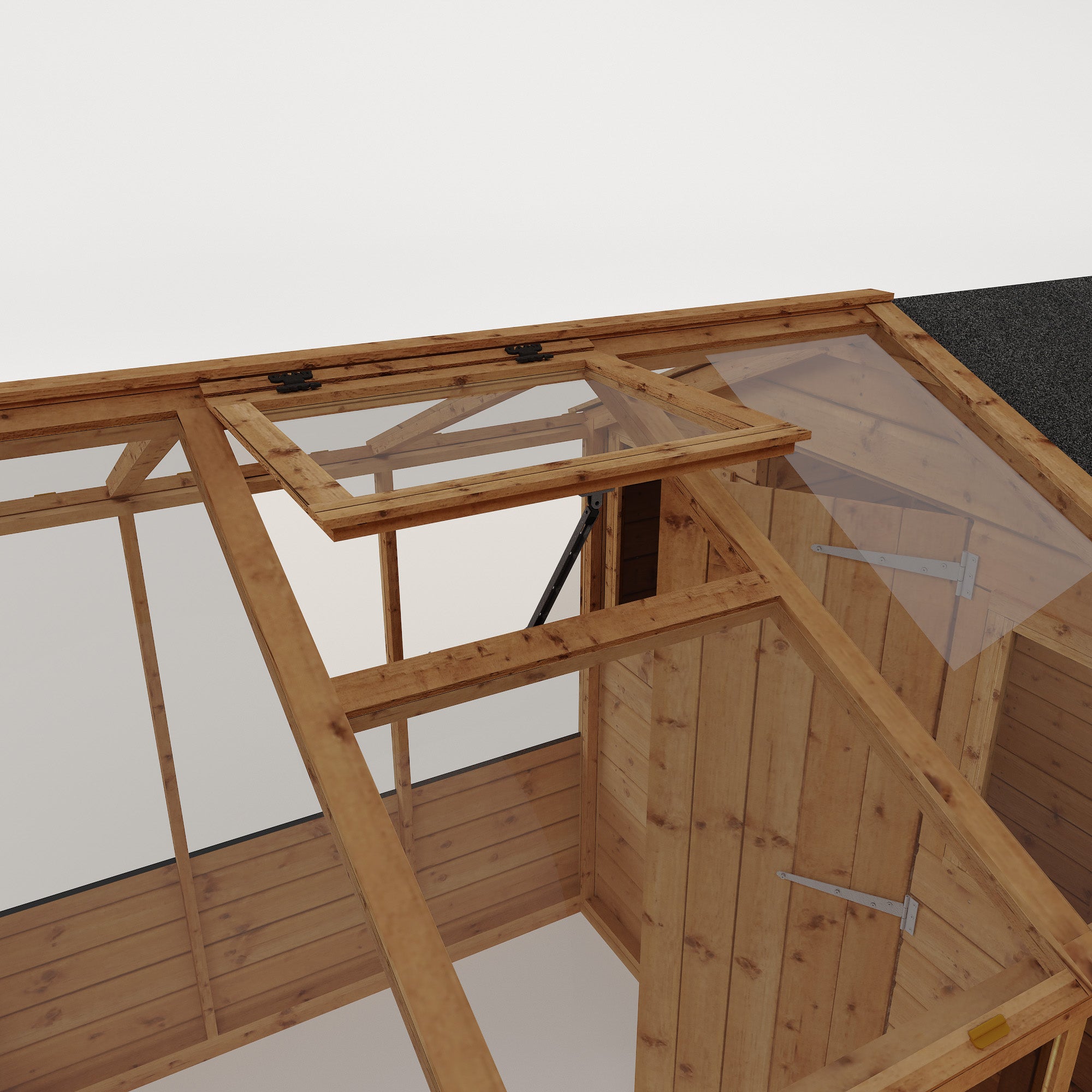 10 x 6 Traditional Apex Greenhouse Combi Shed