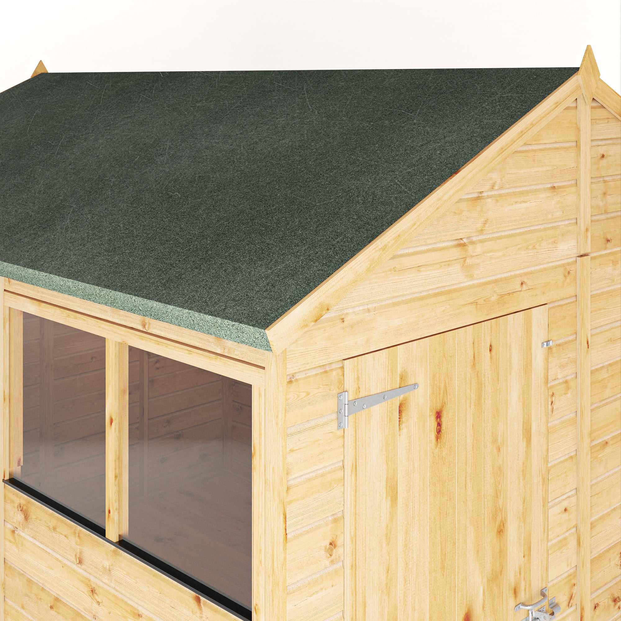 10 x 6 Woodsman Shiplap Apex - Glass