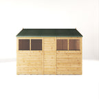 8 x 6 Woodsman Shiplap Pent - Glass