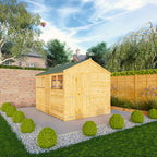 10 x 8 Woodsman Shiplap Apex - Glass