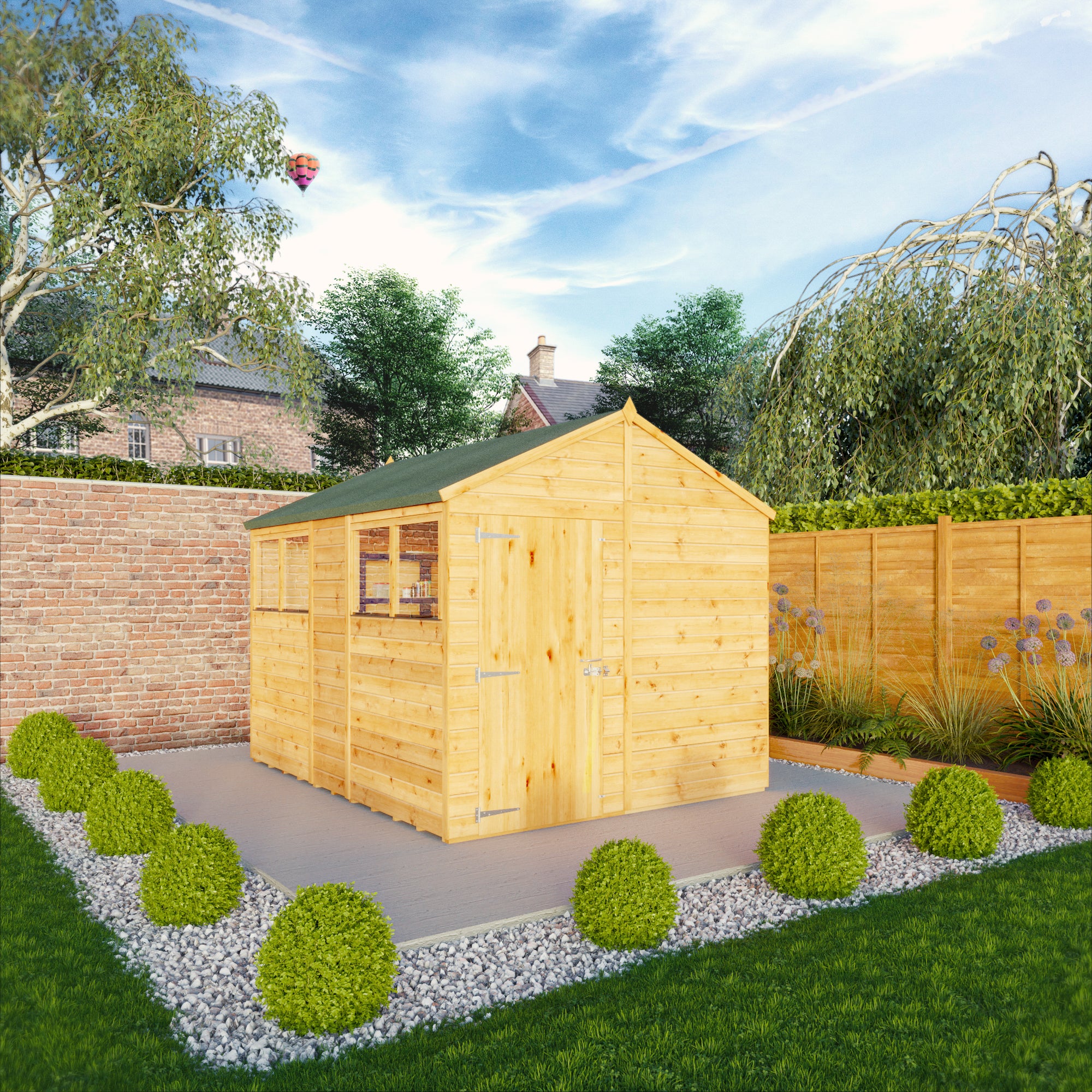 10 x 8 Woodsman Shiplap Apex - Styrene