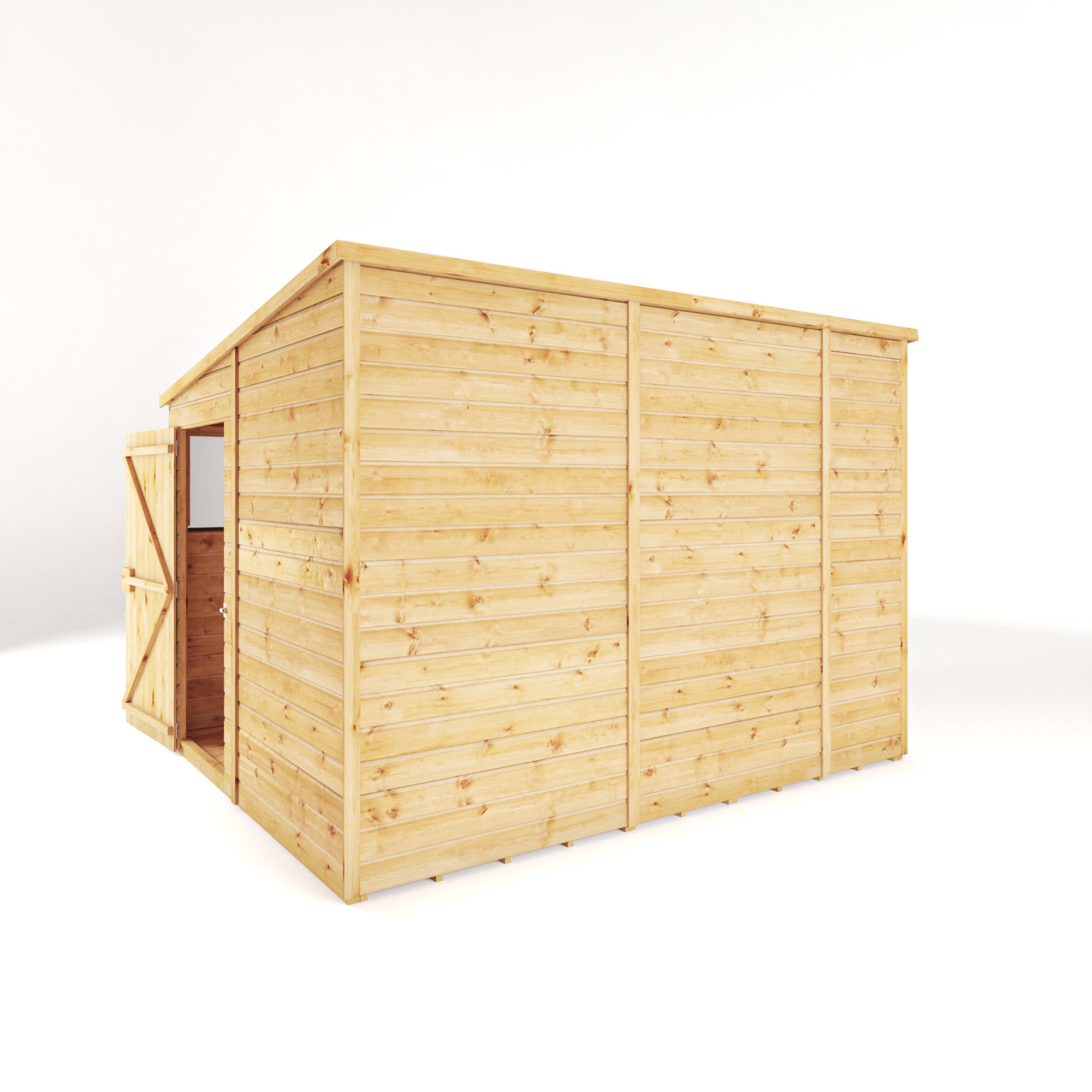 10 x 8 Woodsman Shiplap Pent - Styrene