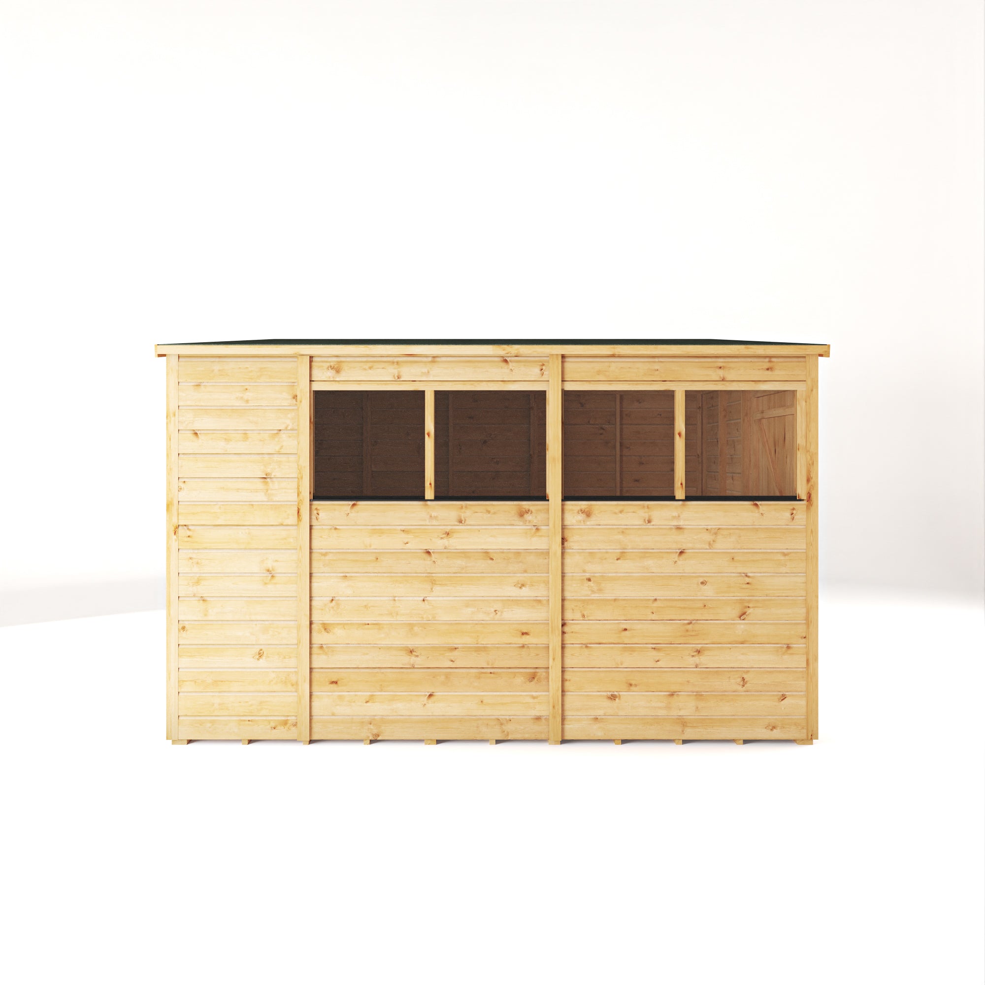 10 x 8 Woodsman Shiplap Pent - Styrene
