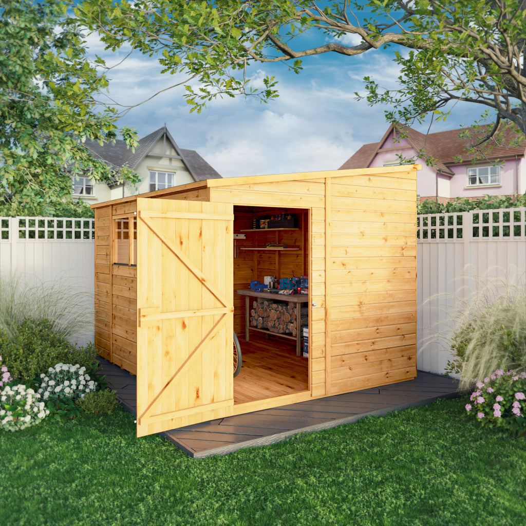 10 x 8 Woodsman Shiplap Pent - Styrene