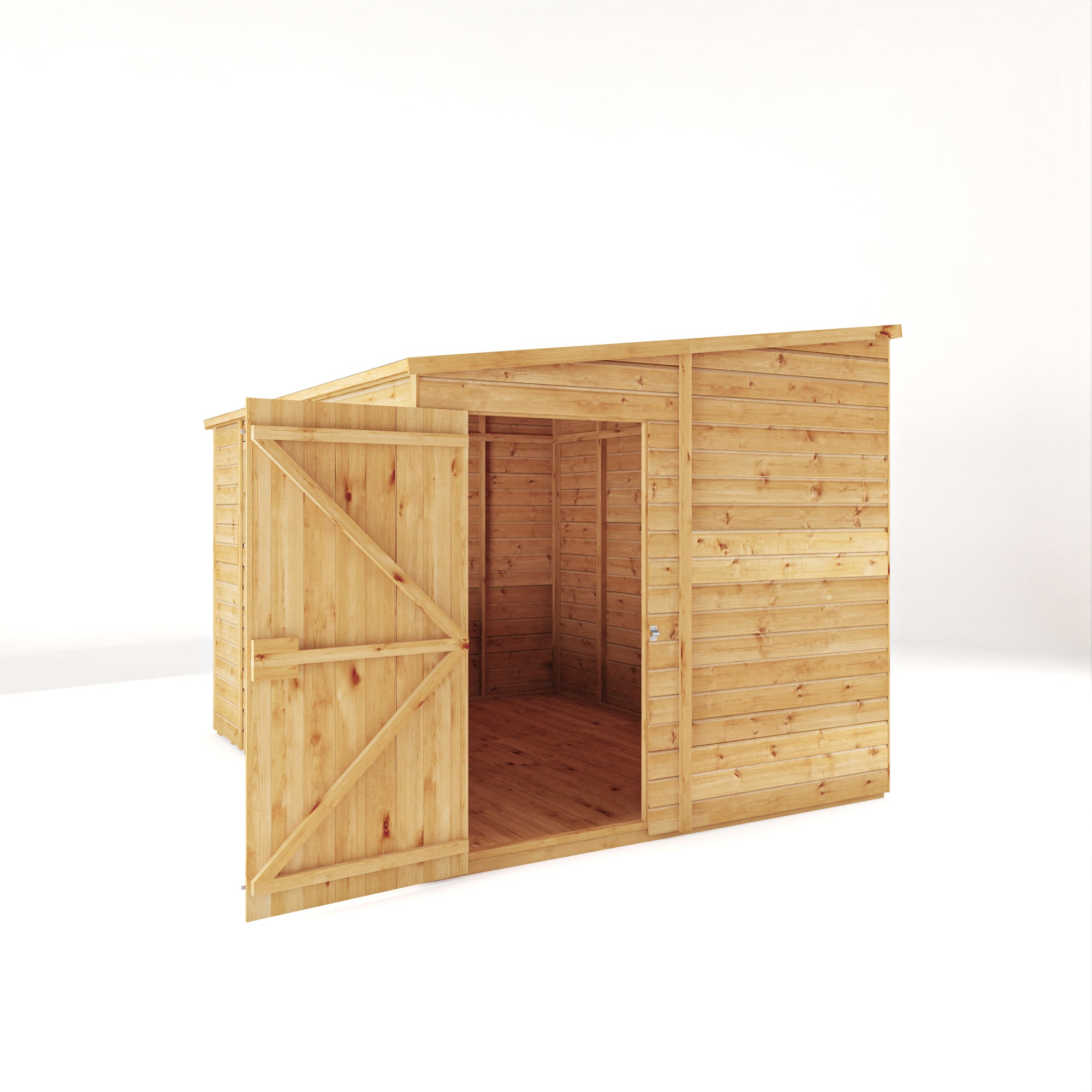 10 x 8 Woodsman Shiplap Pent - Styrene