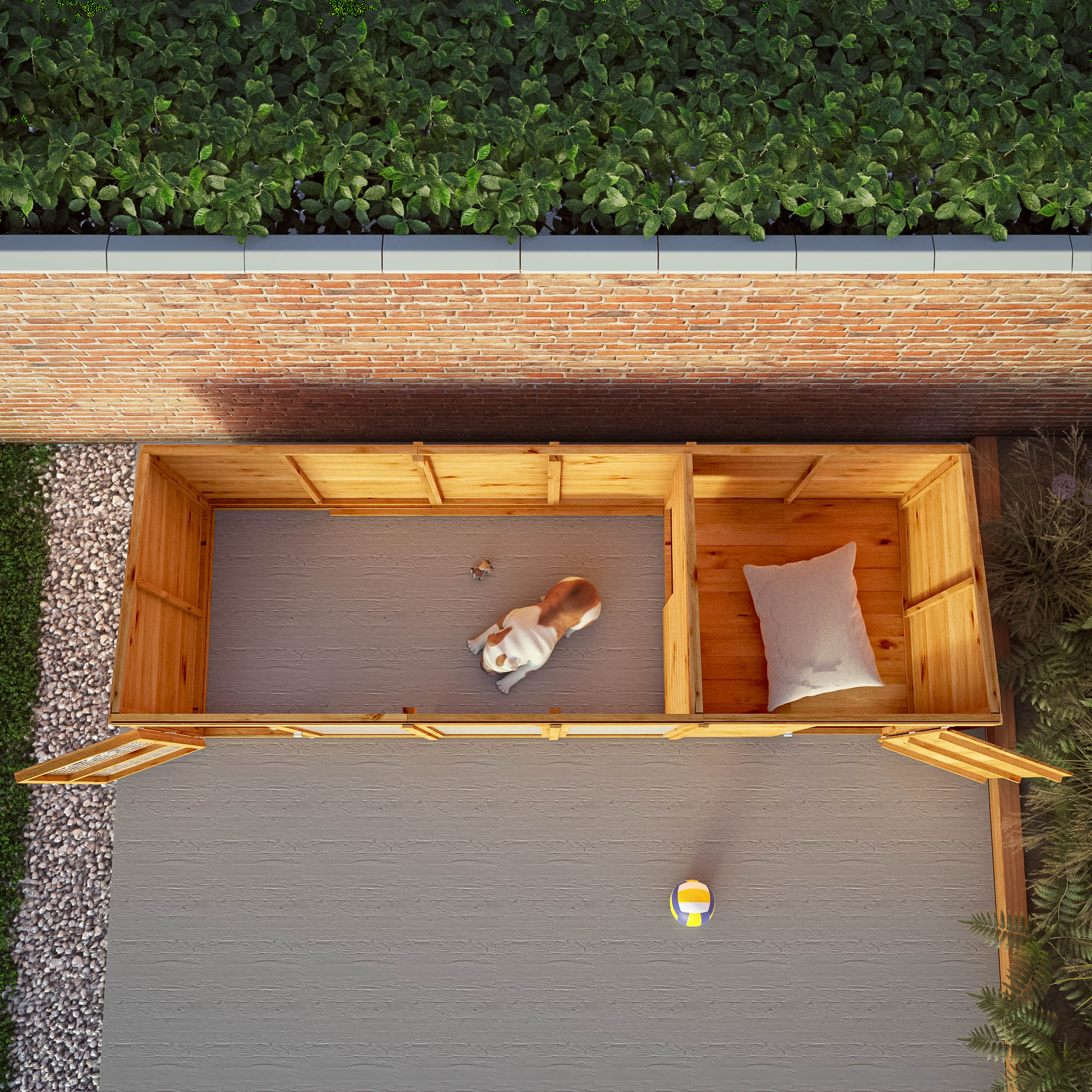 12 x 4 Berkshire Dog Kennel & Run