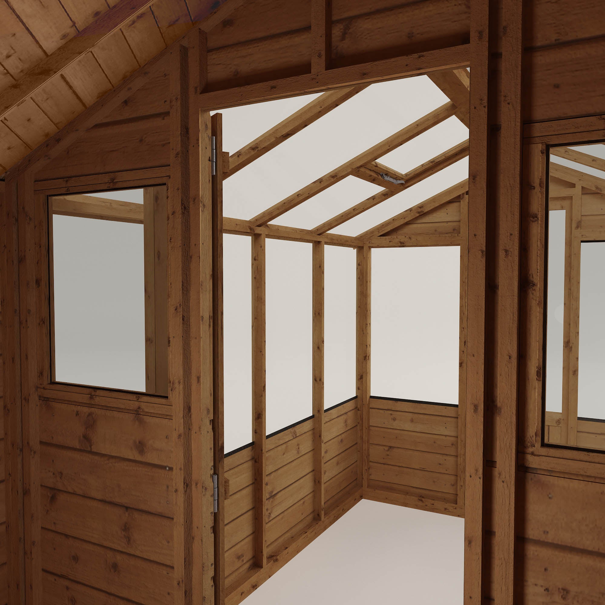 12 x 6 Traditional Apex Greenhouse Combi Shed