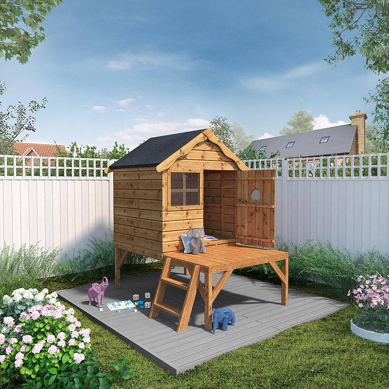 Snug Playhouse with Tower