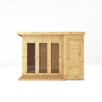 10 x 8 Premium Garden Room Summerhouse With Side Shed
