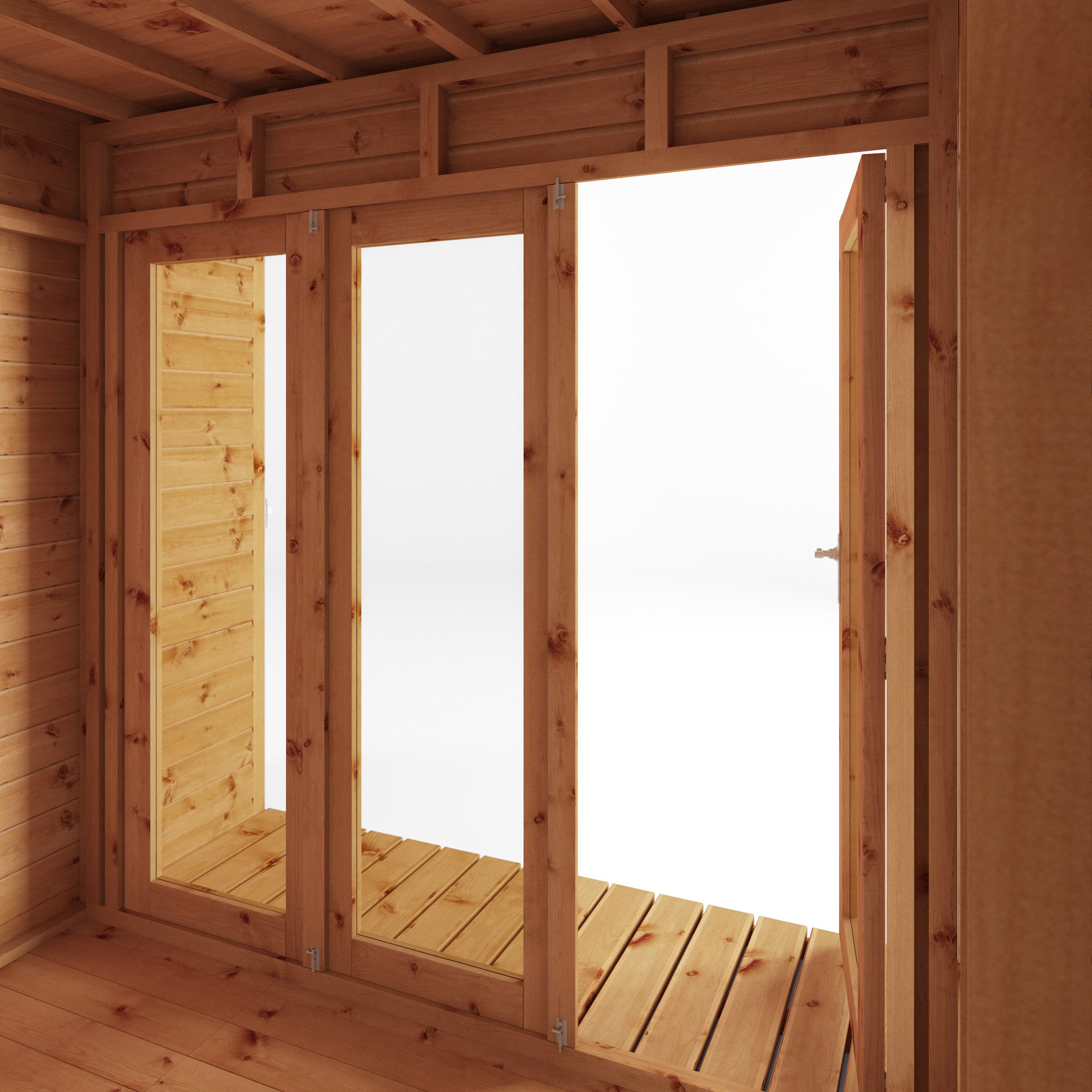 10 x 8 Premium Garden Room Summerhouse With Side Shed