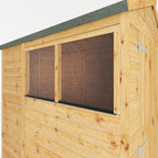 6 x 4 Woodsman Shiplap Apex - Glass