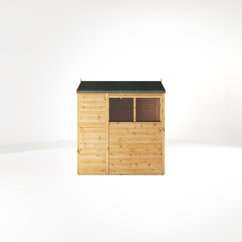 6 x 4 Woodsman Shiplap Apex - Glass