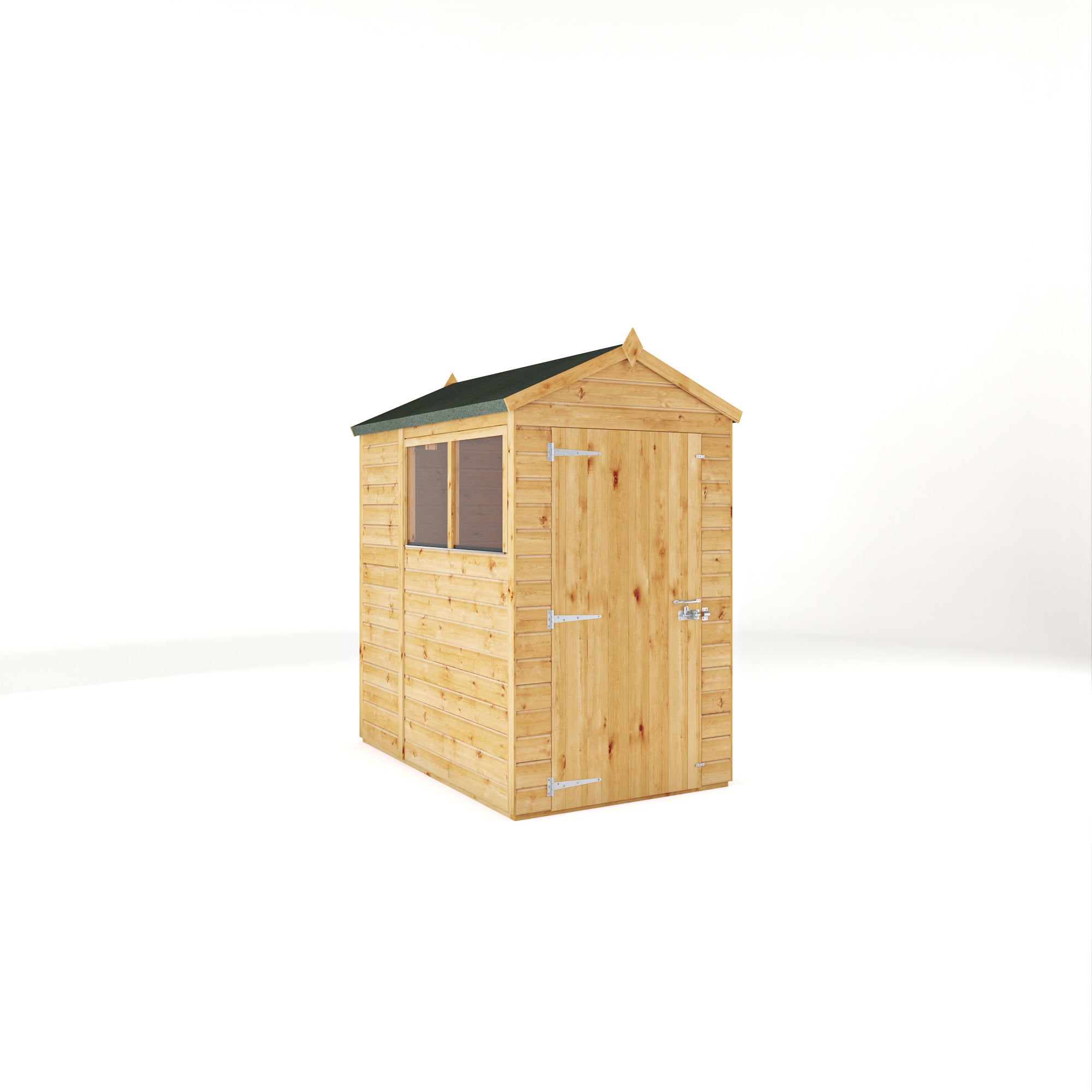 6 x 4 Woodsman Shiplap Apex - Glass