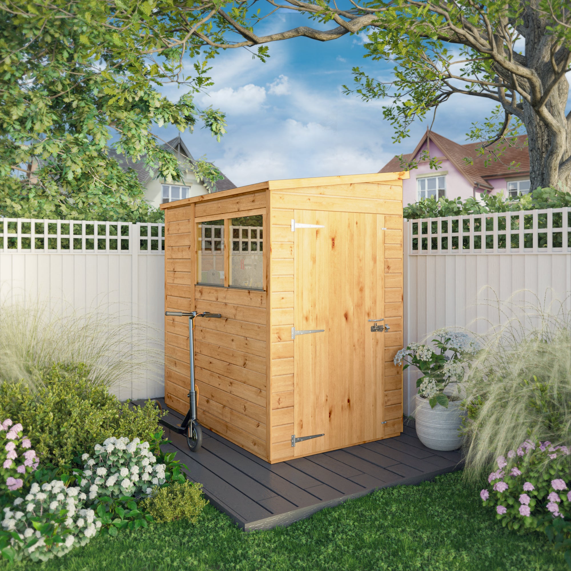 6 x 4 Woodsman Shiplap Pent - Styrene