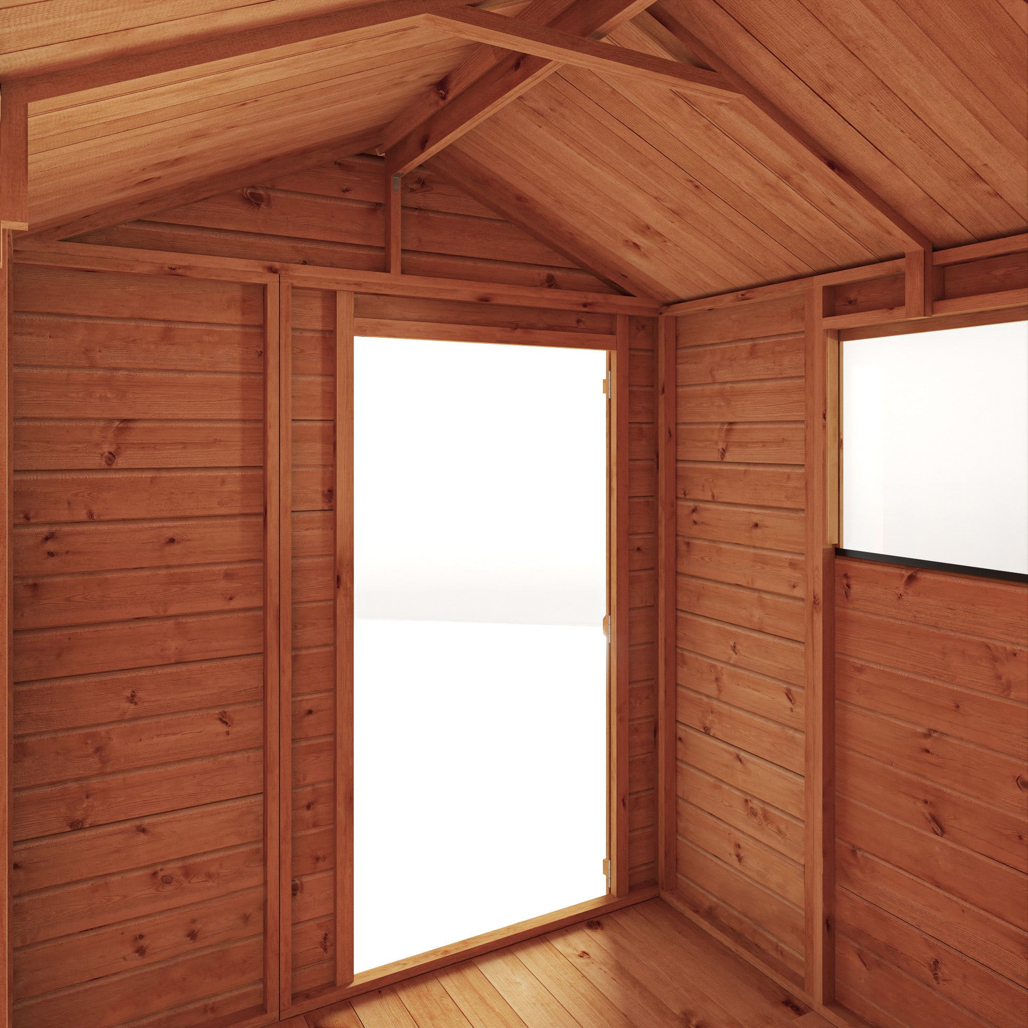 6 x 6 Woodsman Shiplap Apex - Styrene