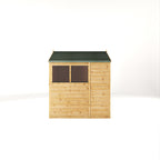 6 x 6 Woodsman Shiplap Apex - Glass