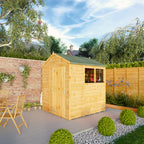 6 x 6 Woodsman Shiplap Apex - Glass