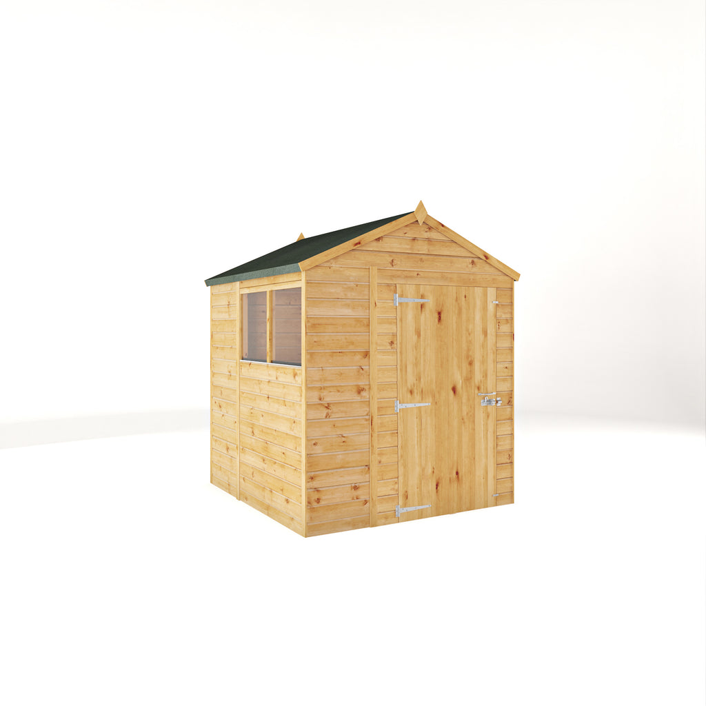 6 x 6 Woodsman Shiplap Apex - Glass