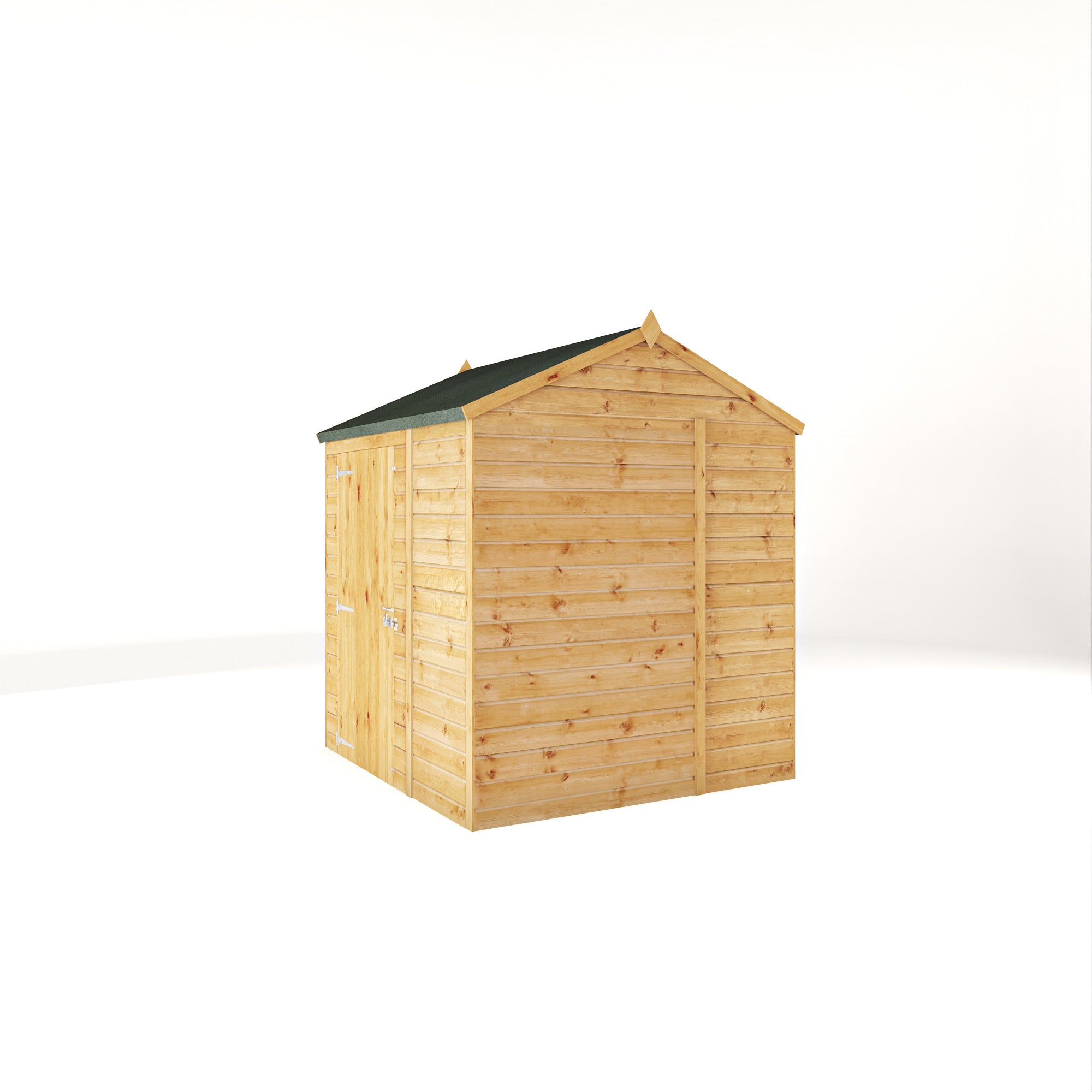 6 x 6 Woodsman Shiplap Apex - Glass