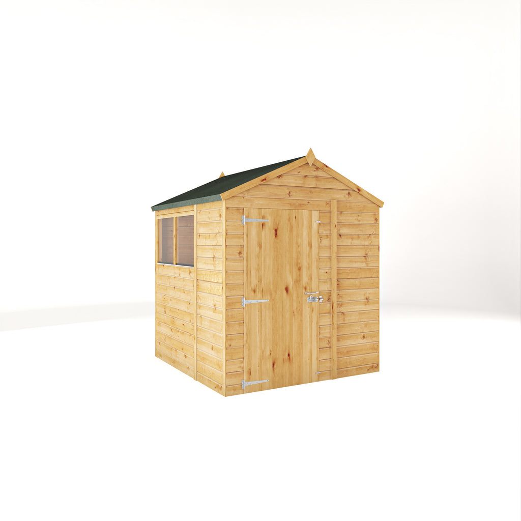 6 x 6 Woodsman Shiplap Apex - Glass