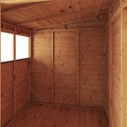 6 x 6 Woodsman Shiplap Pent - Glass
