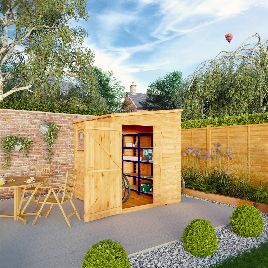 6 x 6 Woodsman Shiplap Pent - Styrene