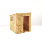 6 x 6 Woodsman Shiplap Pent - Glass