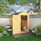 8 x 4 Woodsman Shiplap Apex - Glass