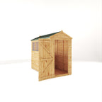 8 x 4 Woodsman Shiplap Apex - Glass