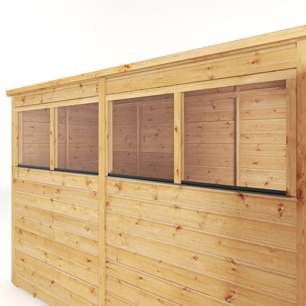 8 x 4 Woodsman Shiplap Pent - Styrene