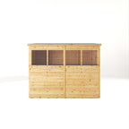 8 x 4 Woodsman Shiplap Pent - Glass