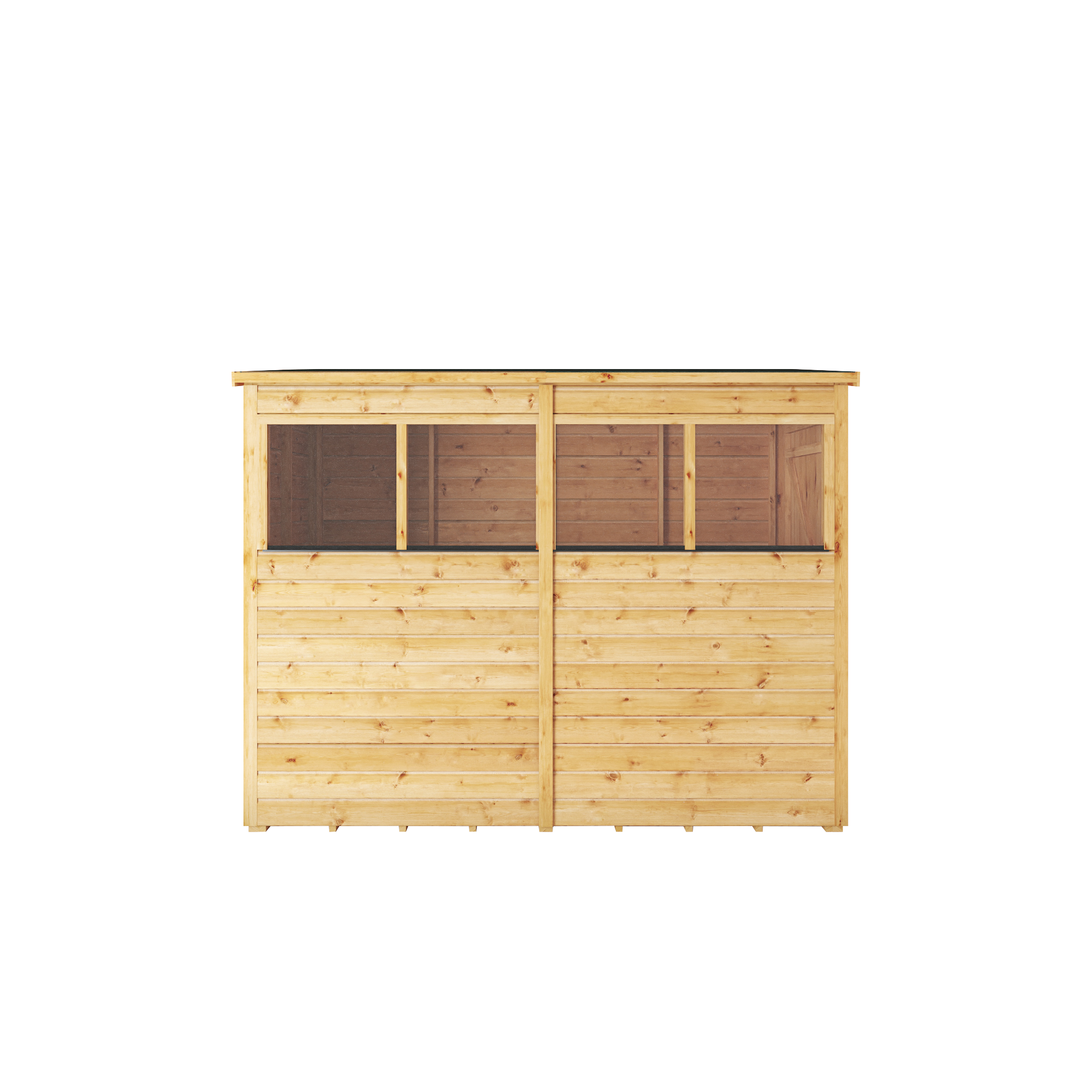 8 x 4 Woodsman Shiplap Pent - Styrene