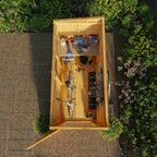 8 x 4 Woodsman Shiplap Pent - Glass